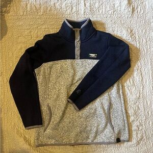 L.L. Bean women’s Navy and Gray Zip-Up Sweater